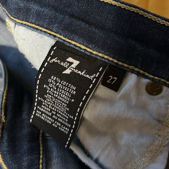 7 for all mankind - the Josefina skinny boyfriend - size 27 EUC - Picture 5 of 10